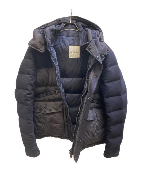 MONCLER（モンクレール）MONCLER (モンクレール) EGIDE 異素材切替ダウンジャケット ネイビー サイズ:4の古着・服飾アイテム