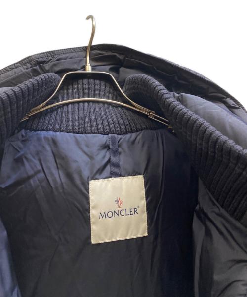 MONCLER（モンクレール）MONCLER (モンクレール) EGIDE 異素材切替ダウンジャケット ネイビー サイズ:4の古着・服飾アイテム