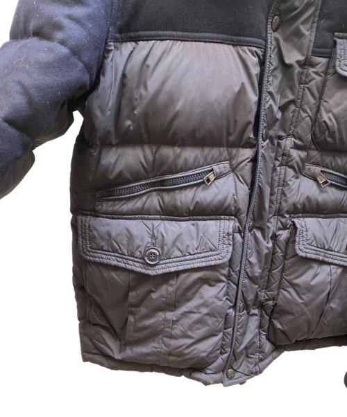 MONCLER（モンクレール）MONCLER (モンクレール) EGIDE 異素材切替ダウンジャケット ネイビー サイズ:4の古着・服飾アイテム