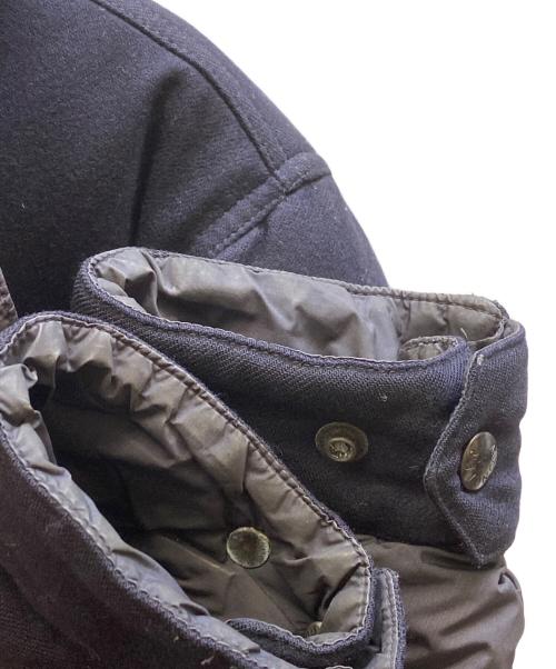 MONCLER（モンクレール）MONCLER (モンクレール) EGIDE 異素材切替ダウンジャケット ネイビー サイズ:4の古着・服飾アイテム