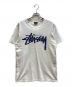 stussyステューシー）の古着「プリントTシャツ」｜ホワイト