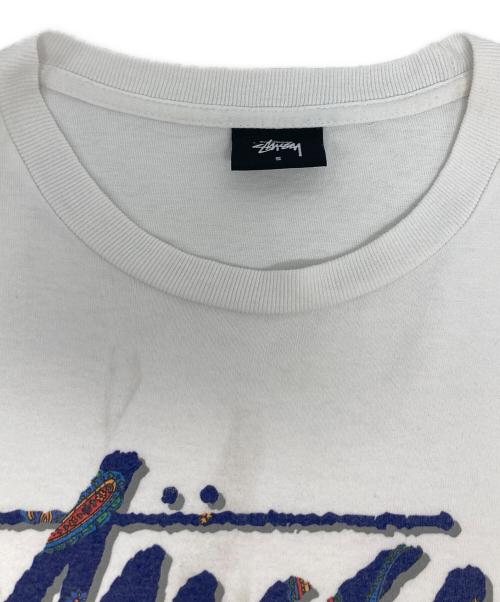 stussy（ステューシー）stussy (ステューシー) プリントTシャツ ホワイト サイズ:Sの古着・服飾アイテム