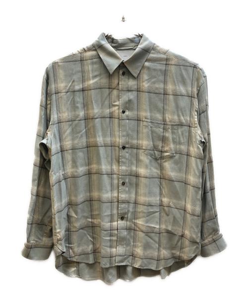 SUGARHILL（シュガーヒル）SUGARHILL (シュガーヒル) OMBRE PLAID SHIRTS LOOSE FIT ベージュ サイズ:3の古着・服飾アイテム