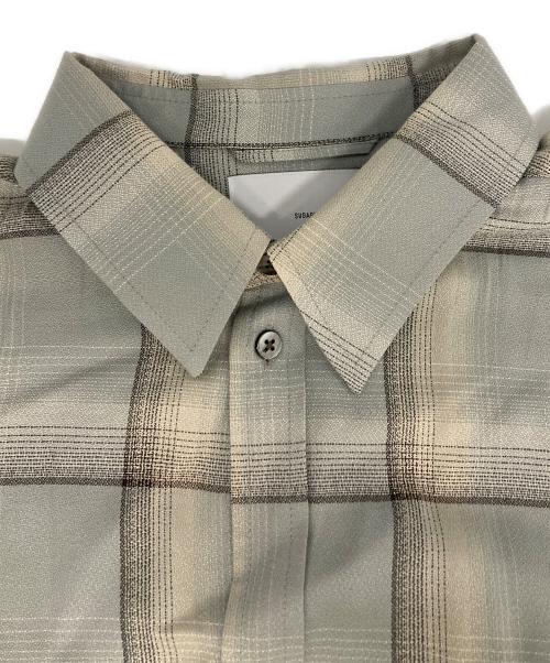 SUGARHILL（シュガーヒル）SUGARHILL (シュガーヒル) OMBRE PLAID SHIRTS LOOSE FIT ベージュ サイズ:3の古着・服飾アイテム