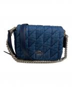 COACHコーチ）の古着「クインバッグ・キルティング」｜インディゴ