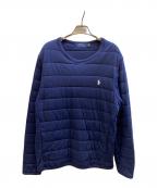 POLO RALPH LAURENポロ・ラルフローレン）の古着「キルティングスウェット」｜ネイビー