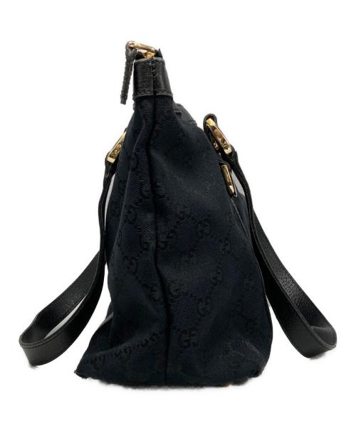 GUCCI（グッチ）GUCCI (グッチ) アビー GGキャンバス トートバッグ ブラックの古着・服飾アイテム