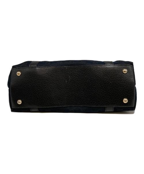 GUCCI（グッチ）GUCCI (グッチ) アビー GGキャンバス トートバッグ ブラックの古着・服飾アイテム