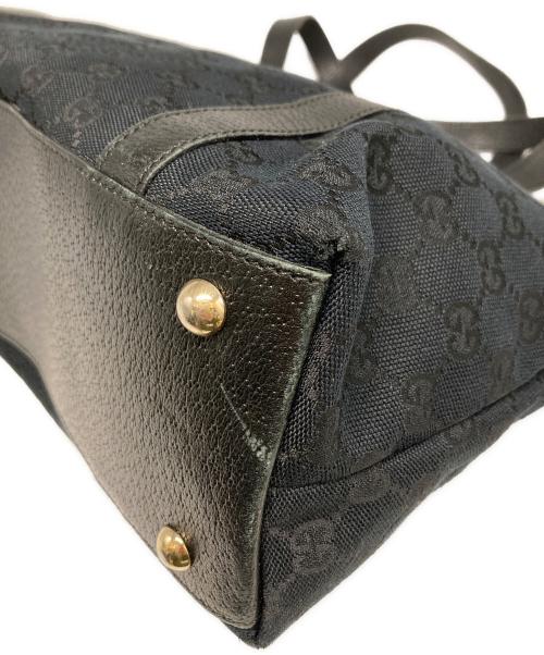 GUCCI（グッチ）GUCCI (グッチ) アビー GGキャンバス トートバッグ ブラックの古着・服飾アイテム