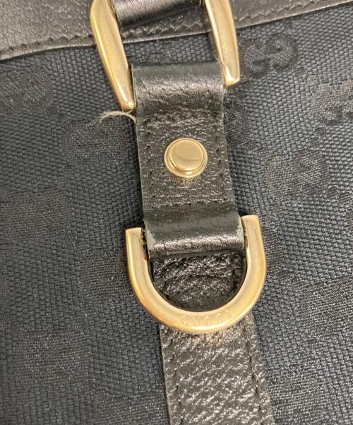 GUCCI（グッチ）GUCCI (グッチ) アビー GGキャンバス トートバッグ ブラックの古着・服飾アイテム