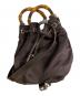 GUCCI (グッチ) 2WAY バンブーナイロンバッグ ブラウン：10000円