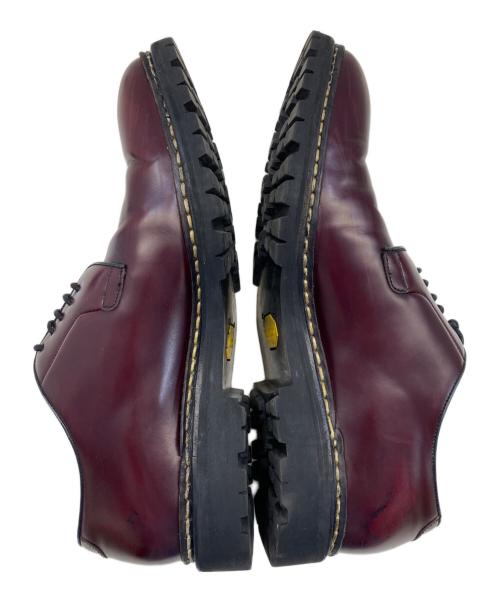 berwick1707（バーウィック）Berwick1707 (バーウィック) ボックスカーフ プレーントゥシューズ レッド サイズ:8 1/2の古着・服飾アイテム