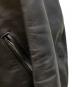 中古・古着 666 Leather Wear (トリプルシックス レザーウェア) タイトフィット フロントフラップ ライダースジャケット ブラック サイズ:38：60000円