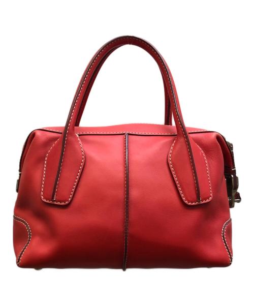 TOD'S（トッズ）TOD'S (トッズ) Dスタイリングスモール2WAYハンドバッグ レッドの古着・服飾アイテム