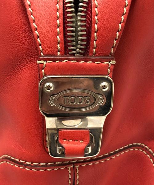 TOD'S（トッズ）TOD'S (トッズ) Dスタイリングスモール2WAYハンドバッグ レッドの古着・服飾アイテム