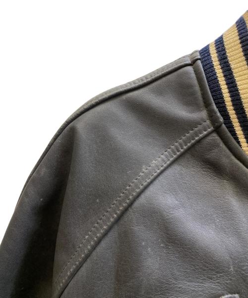 AVIREX（アヴィレックス）AVIREX (アヴィレックス) レザースタジャン ブラック サイズ:-の古着・服飾アイテム