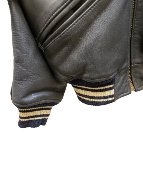 AVIREX（アヴィレックス）AVIREX (アヴィレックス) レザースタジャン ブラック サイズ:-の古着・服飾アイテム