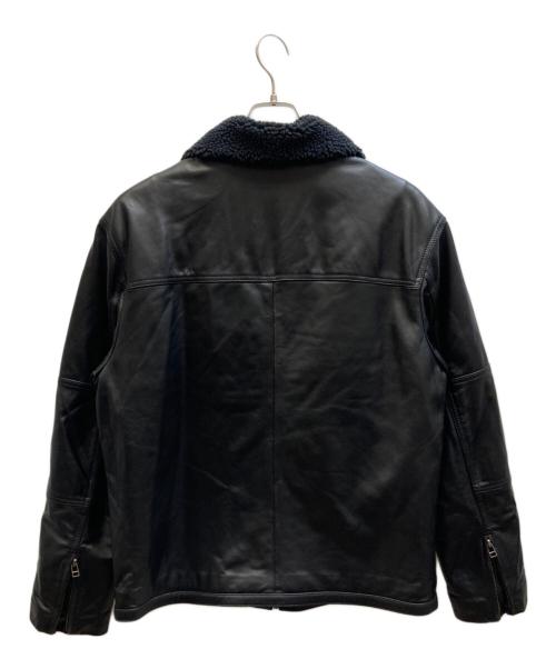 LEVI'S（リーバイス）LEVI'S (リーバイス) レザーシェルパジャケット ブラック サイズ:Mの古着・服飾アイテム