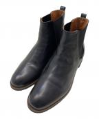 MARGARET HOWELL ideaマーガレット ハウエル アイディア）の古着「サイドゴアショートブーツ」｜ブラック