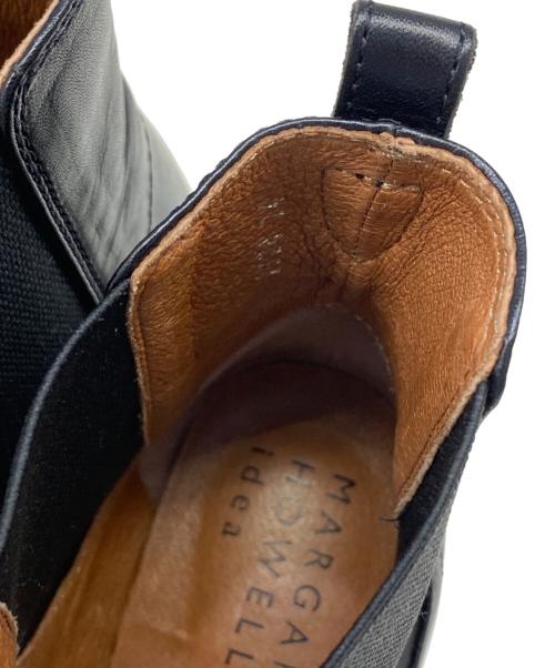 MARGARET HOWELL idea（マーガレット ハウエル アイディア）MARGARET HOWELL idea (マーガレット ハウエル アイディア) サイドゴアショートブーツ ブラック サイズ:24の古着・服飾アイテム