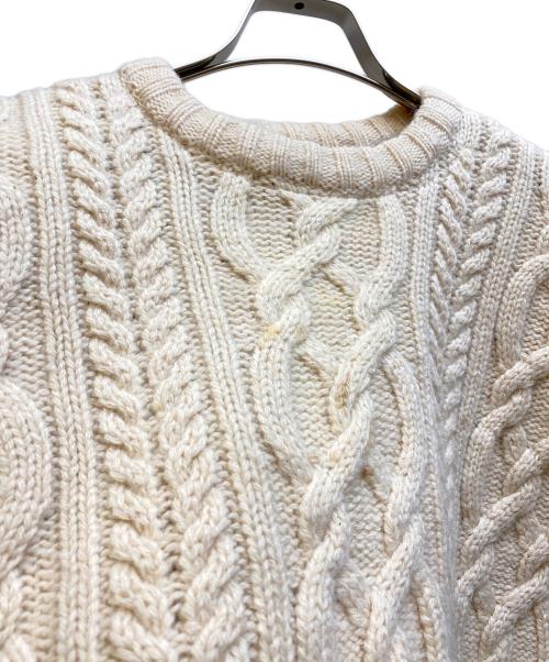 Rebuild by Needles（リビルドバイニードルス）Rebuild by Needles (リビルドバイニードルス) フリ－スドッキングニット ホワイト×パープル サイズ:Sの古着・服飾アイテム