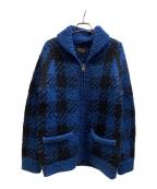 NUMBER (N)INEナンバーナイン）の古着「カウチンニットカーディガン」｜ネイビー