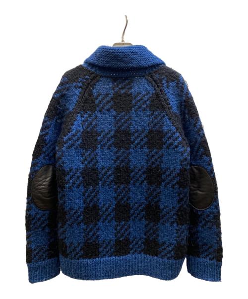 NUMBER (N)INE（ナンバーナイン）NUMBER (N)INE (ナンバーナイン) カウチンニットカーディガン ネイビー サイズ:3の古着・服飾アイテム