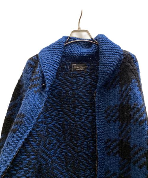 NUMBER (N)INE（ナンバーナイン）NUMBER (N)INE (ナンバーナイン) カウチンニットカーディガン ネイビー サイズ:3の古着・服飾アイテム