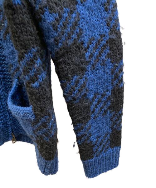 NUMBER (N)INE（ナンバーナイン）NUMBER (N)INE (ナンバーナイン) カウチンニットカーディガン ネイビー サイズ:3の古着・服飾アイテム