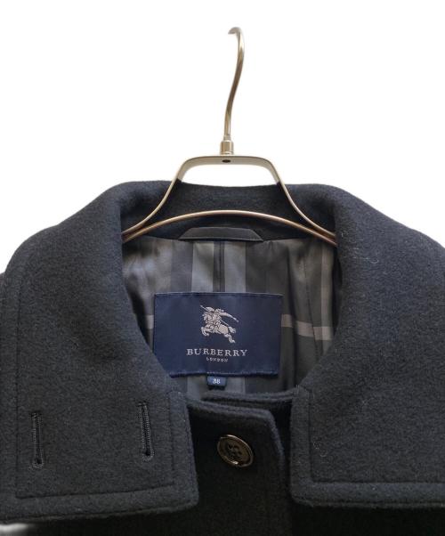 BURBERRY LONDON（バーバリーロンドン）BURBERRY LONDON (バーバリーロンドン) ウールコート ブラック サイズ:38の古着・服飾アイテム