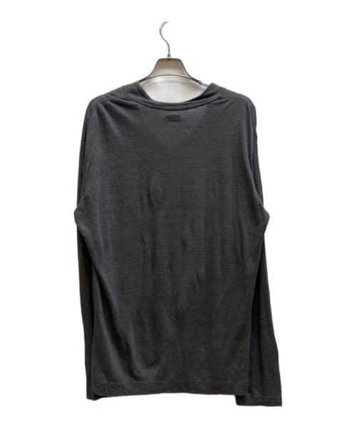 C.P COMPANY（シーピーカンパニー）C.P COMPANY (シーピーカンパニー) リネンVネックニット グレー サイズ:XLの古着・服飾アイテム