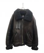 AVIREXアヴィレックス）の古着「B-3ムートンジャケット」｜ブラック