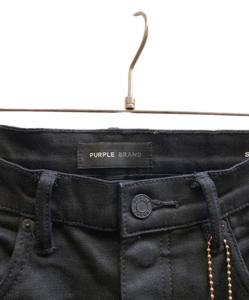 PURPLE BRAND（パープルブランド）PURPLE BRAND (パープルブランド) P001 コーティングスキニージーンズ ブラック サイズ:32の古着・服飾アイテム