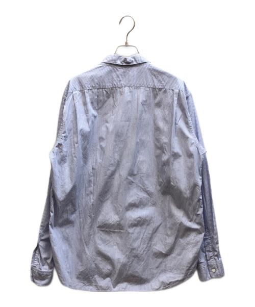 SH（エスエイチ）SH (エスエイチ) Regular Collar Shirt(Alumo) ブルー サイズ:Lの古着・服飾アイテム