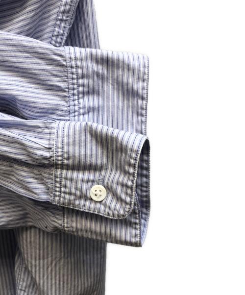 SH（エスエイチ）SH (エスエイチ) Regular Collar Shirt(Alumo) ブルー サイズ:Lの古着・服飾アイテム