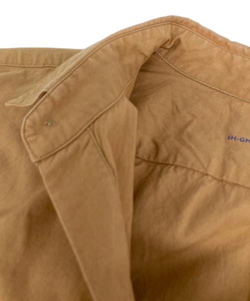 SH（エスエイチ）SH (エスエイチ) レギュラーカラーシャツ ライトブラウン サイズ:Lの古着・服飾アイテム