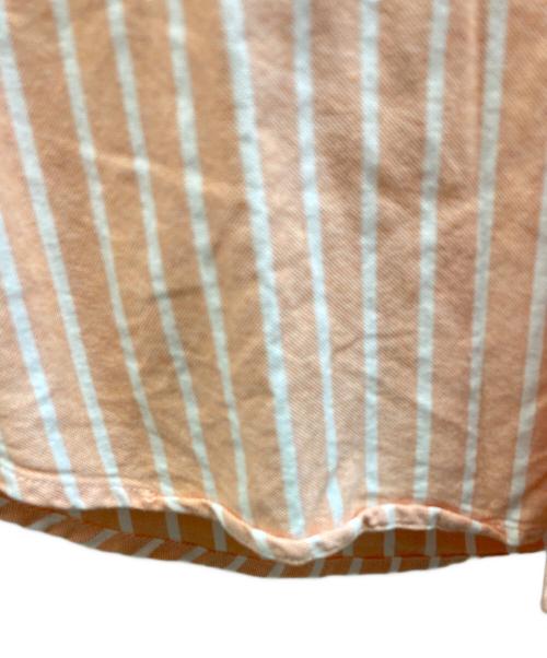 RALPH LAUREN（ラルフローレン）RALPH LAUREN (ラルフローレン) ストライプシャツ ライトオレンジ サイズ:Lの古着・服飾アイテム