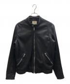 BEAUTY&YOUTHビューティーアンドユース）の古着「シングルライダースジャケット」｜ブラック