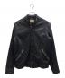 BEAUTY&YOUTH（ビューティーアンドユース）の古着「シングルライダースジャケット」｜ブラック