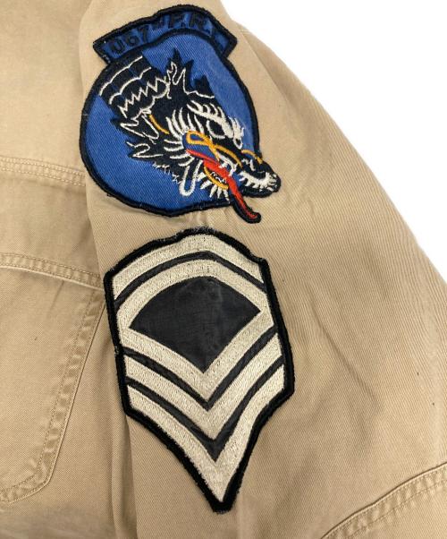 POLO COUNTRY（ポロカントリー）POLO COUNTRY (ポロカントリー) ワッペン付ミリタリーシャツ ベージュ サイズ:XSの古着・服飾アイテム