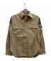 POLO COUNTRY（ポロカントリー）の古着「ワッペン付ミリタリーシャツ」｜ベージュ