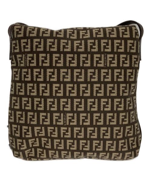 FENDI（フェンディ）FENDI (フェンディ) ズッキーノ ショルダーバッグ ブラウンの古着・服飾アイテム