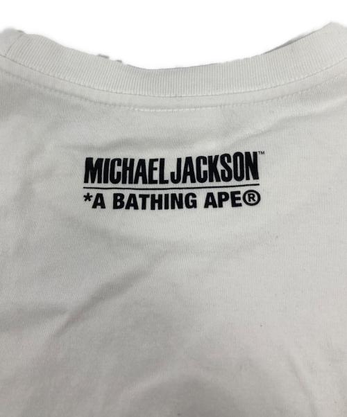 A BATHING APE（アベイシングエイプ）A BATHING APE (アベイシングエイプ) プリントTシャツ/001TEJ731905C/MICHAEL JACKSON ホワイト サイズ:Lの古着・服飾アイテム