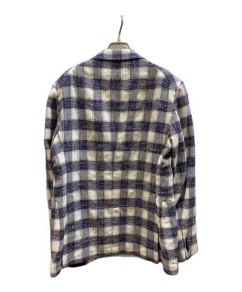 TAGLIATORE（タリアトーレ）TAGLIATORE (タリアトーレ) チェックテーラードジャケット ネイビー サイズ:48の古着・服飾アイテム