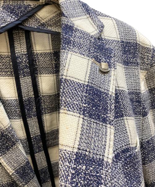 TAGLIATORE（タリアトーレ）TAGLIATORE (タリアトーレ) チェックテーラードジャケット ネイビー サイズ:48の古着・服飾アイテム