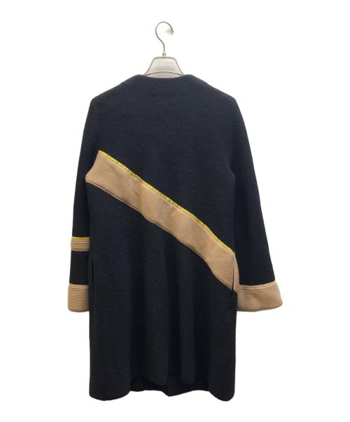 LANVIN COLLECTION（ランバンコレクション）LANVIN COLLECTION (ランバンコレクション) ノーカラーコート ブラック サイズ:38の古着・服飾アイテム