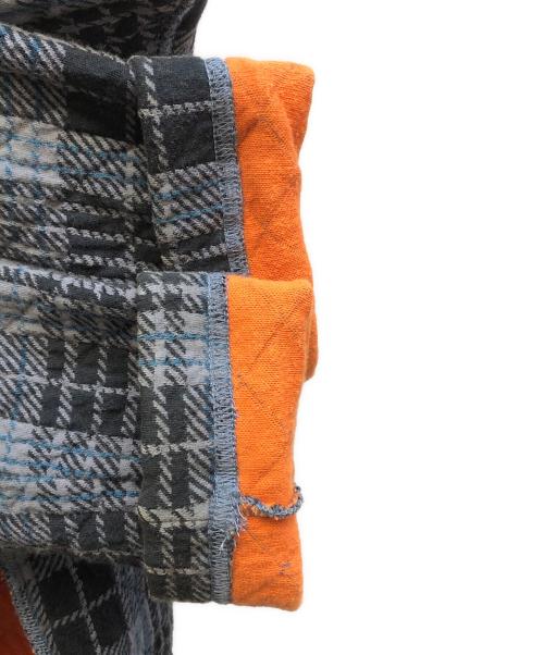 COMME des GARCONS HOMME PLUS EVER GREEN（コムデギャルソンオムプリュス エバーグリーン）COMME des GARCONS HOMME PLUS EVER GREEN (コムデギャルソンオムプリュス エバーグリーン) エバーグリーンパーカー グレー×オレンジ サイズ:Mの古着・服飾アイテム