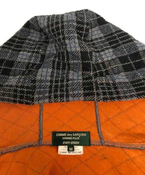 COMME des GARCONS HOMME PLUS EVER GREEN（コムデギャルソンオムプリュス エバーグリーン）COMME des GARCONS HOMME PLUS EVER GREEN (コムデギャルソンオムプリュス エバーグリーン) エバーグリーンパーカー グレー×オレンジ サイズ:Mの古着・服飾アイテム