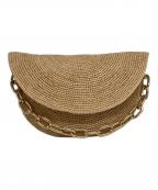 a point etcアー ポワン ウテセ）の古着「チェーンフラップカゴバッグ」｜ベージュ