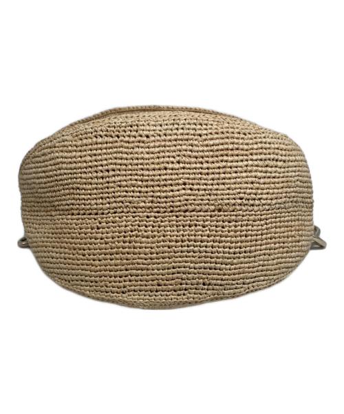 a point etc（アー ポワン ウテセ）a point etc (アー ポワン ウテセ) チェーンフラップカゴバッグ ベージュの古着・服飾アイテム